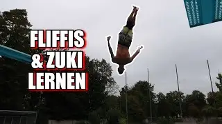 Doppelsalto MIT (halber) SCHRAUBE lernen! // Zuki & Fliffi Tutorial, Tipps und Tricks
