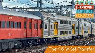 Sydney Trains Vlog 1986: NSW Transport Heritage Expo 2022 - K Set + W Set Transfer