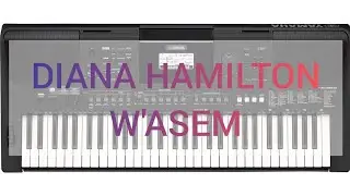 How to play W'as3m by Diana HAMILTON with baselines on the key of 