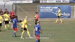 Referee situation: Reckless challenge 14