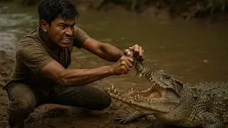 A Crocodile Attacked a Mother And Her Baby