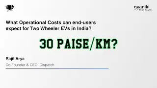 Operational Costs for 2 wheeler Electric Vehicles