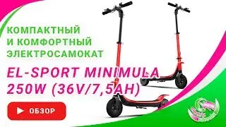 Видеообзор электросамоката El-sport MINIMULA 250W (36V/7,5Ah)