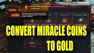 CONVERT MIRACLE COINS INTO GOLD - MIRACLE ATLANS