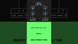 How words get inserted in a Trie  Data Structure #datastructure #computerscience #triedatastructure