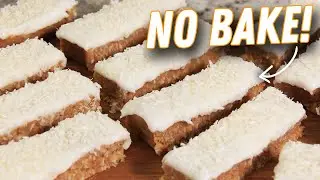 My Easy No Bake Coconut Lemon Slices!