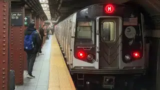 R160 & R179 M Train Action at Lexington Av-53 St (Pre F/M Swap)