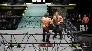 Chris Jericho vs Kenny Omega [Exploding Barbed Wire Deathmatch] [AEW  Fight Forever]
