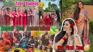 Teej Aayo ❤️ Nepali Teej Celebration | Shaadi Se Pehle First Teej | HARTALIKA TEEJ 2025 DEHRADUN 