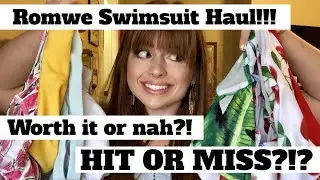 ROMWE SWIMSUIT HAUL | hit or miss?!