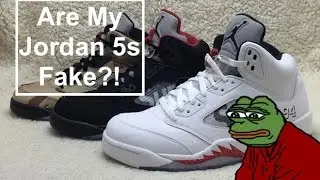 Are My Jordan 5s Fake? Supreme Jordan V Real vs Fake!