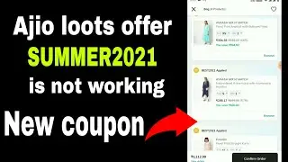 Ajio loot offer | new secret coupon code flat 500rs off on 1250 | new trick | sparklehauls | telugu