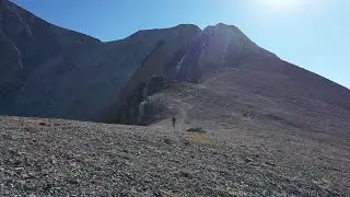 Climbing to the top of Mount Borah, the highest elevation in the state of Idaho