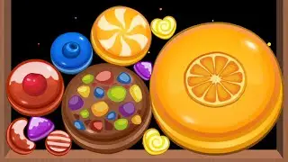 CANDY MERGE (Part 2) - Watermelon Game (Candy Themes) 2048 Ball Game, Merge Ball Drop Number, 24816