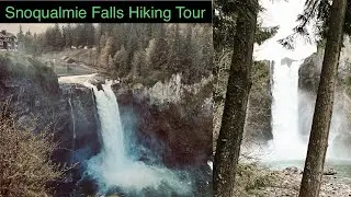 Snoqulamie Falls Hiking Tour in 4K