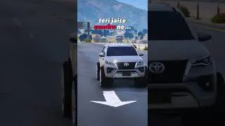 IK GEDI ME SIDE BITHA LA TERI JAISI SUNDRA NE || GTA 5 FORTUNER MODIFIED 🗿