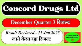 Concord Drugs December Quarter 3 रिजल्ट| Concord Drugs Quarter 3 Result updates #tradewithrisingstar