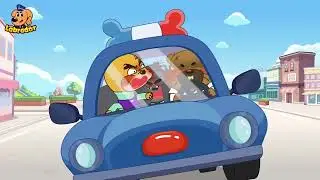 Cardboard World and fun Adventure, funny cartoon character 