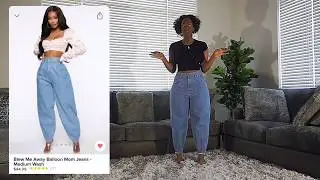 Fashion Nova Quarantine Fashion Haul & Try On - Jeans Edition (Tall Girl Approved)