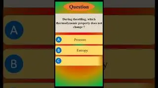 Q232 Mechanical Engineering Questions For All Exams #shorts #sscje   #rrbalp  #thermodynamics #gate