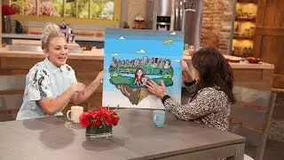 Here&rsquo;s Why Kaley Cuoco Carried a Giant Picture of Rach Around the Airport