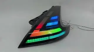 Nissan 370z LED RGB Tail Lights Demo | ClutchBlaze