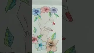 mom & baby holding fingers with coloring  new ideas 💕 shadding drawing 🤱👩&zwj;🦰👶