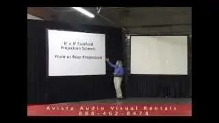 6'x8' Fastfold and 8' Tripod Projection Screen Overview.mov