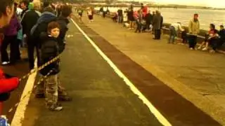 Finish of the Llandudno to Colwyn Bay Pier to Pier Race 2010