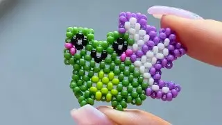 DIY Beaded Frog with Wings. Tutorial 🐸🪽