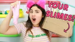 FAN SLIME REVIEW IS BACK! Opening your slime Packages! Slimeatory #535