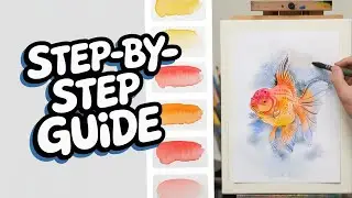 Paint a Realistic Goldfish in Watercolor 🎨 | Easy Step-by-Step Tutorial