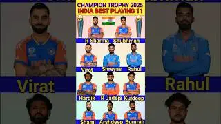 India playing 11 champion trophy 2025 #shorts #indiaplaying11 #iplhero #championtrophy2025