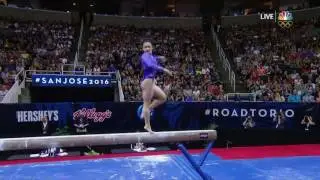 Laurie Hernandez Beam 2016 Olympic Trials Day 1