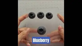 Air Dry Clay | Blueberry  very easy~#howtomake #clay