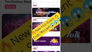 🔥 Starmaker Happy Holi Event 🔥 | Starmaker New event ends in 9 hours #ytshorts #trending #starmaker