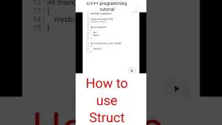 How to use Struct | Struct in C Programming | C Programming Language