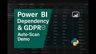 Automated Power BI Dependency & GDPR Report Demo | Scanner API + Python