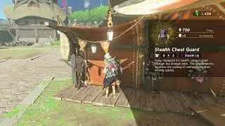 The Legend of Zelda: Tears of the Kingdom - Lookout Landing Sells Stealth Chest Guard, Radiant Shirt