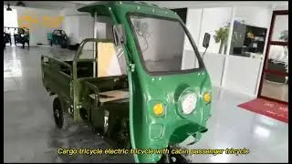 3PLUSCOCO Cargo tricycle electric tricycle with cabin passenger tricycle
