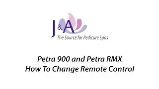 38. J&A How to Video - Petra 900 and Petra RMX - How To Change Remote Control