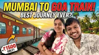 MUMBAI TO GOA TRAIN JOURNEY 😍 | Best Experience कोकण रेल्वे सुंदर निसर्ग सौंदर्य 🌴