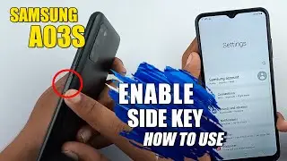 How To Use Side Key Enable Side Key Option - Samsung Glaxy A03s
