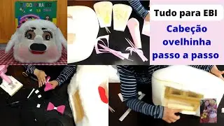 Ovelhinha cabeção de espuma passo a passo parte 2