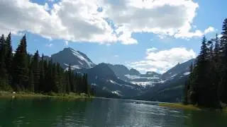 Kayaking on Lake Josephine, Many Glacier, MT