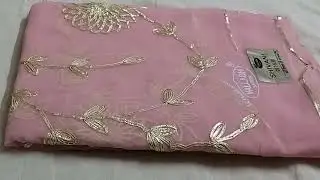 Half  pure gota Patti saree # you tube video #Rajwari saree like pure chiffon saree# viral saree
