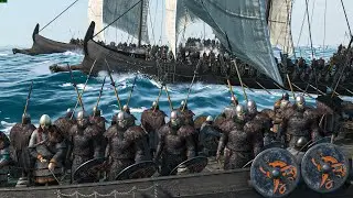 Raid From the North &mdash; Nord Ships Launch a Brutal Attack on the Khuzait Army | Bannerlord