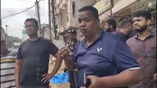 #Hyderabad Ahmednagar Nampally Assembly constituency, #GHMC officials bulldozed carts street vendors