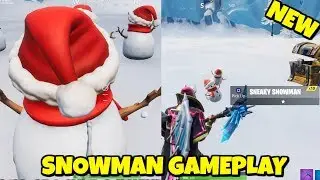 NEW SNEAKY SNOWMAN GAMEPLAY IN FORTNITE