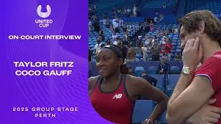 Fritz/Gauff On-Court Interview | United Cup 2025 Group A